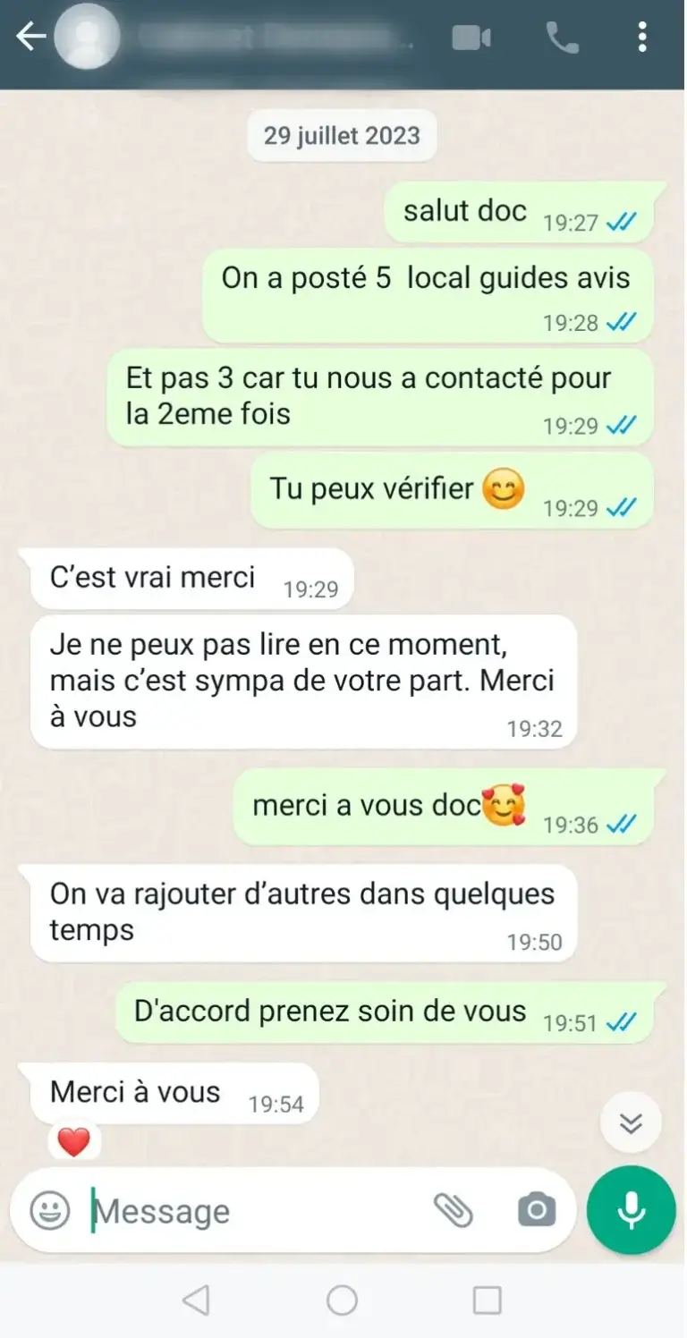 Kundenbericht mit Verbesserung der Google Bewertung